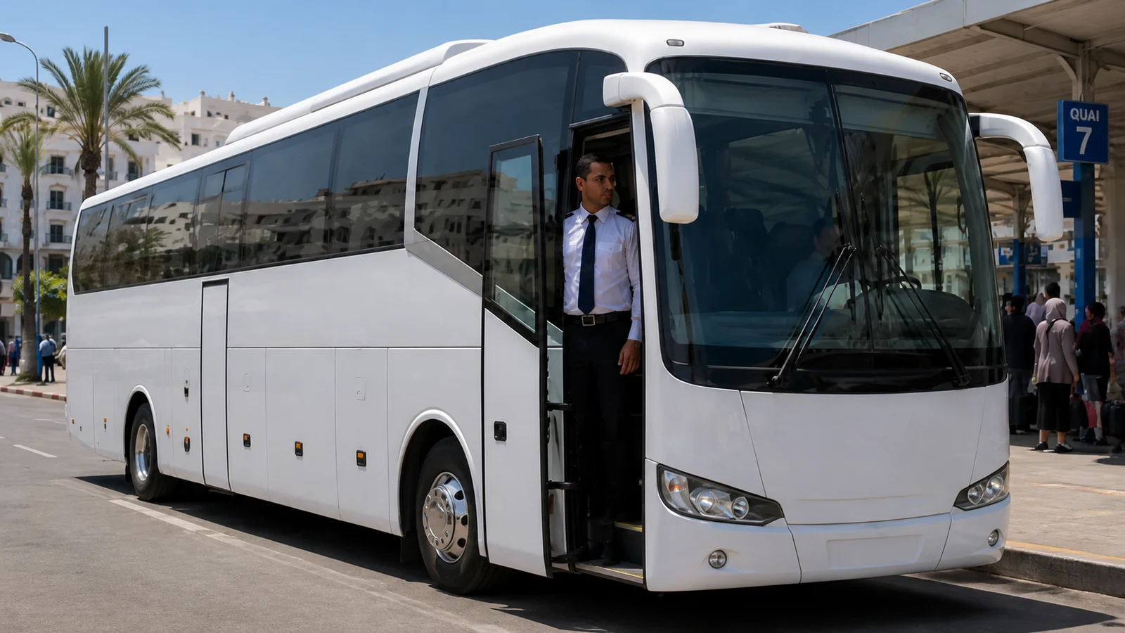 صورة السؤال D-BUS-Q29: باش نسوق حافلة نقل المسافرين اللي كتتوفر على أكثر من 8 مقاعد، خاصني رخصة من صنف: