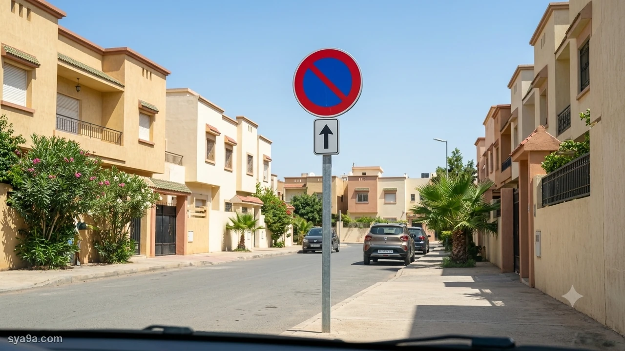 صورة السؤال S1-Q14: التوقف ممنوع قبل العلامة :
التوقف ممنوع بعد العلامة :