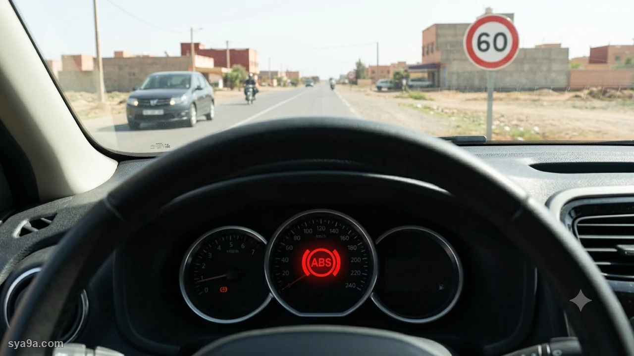 صورة السؤال S1-Q18: كيمكن دور نظام ABS من تحكم المركبة في المسار أثناء الحصر الإستعجالي :
كينقص من مسافة الحصر :