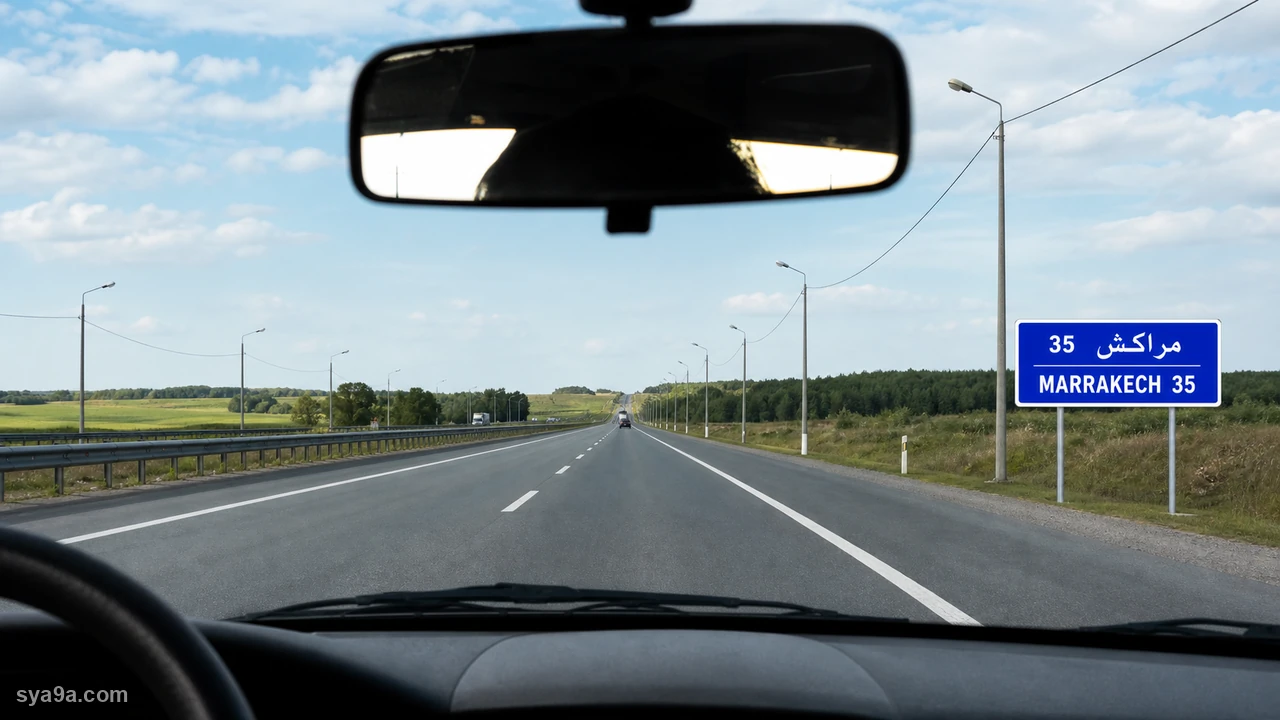 صورة السؤال S10-Q05: هاد العلامة كتعلم على الخروج من الطريق السيار :
على إنشعاب على الطريق السيار :