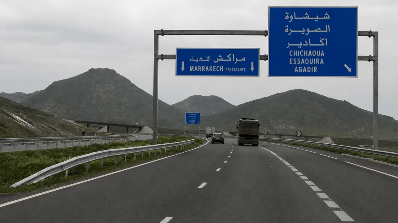 صورة السؤال S11-Q03: فالفترة الاختبارية، فالطريق السيار السرعة محدودة في :
