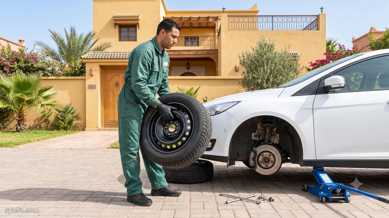 صورة السؤال S2-Q02: كل مركبة مجهزة بإطارات مطاطية لا أنبوبية «tubeless» لازم توفر على عجلة إحتياطية :