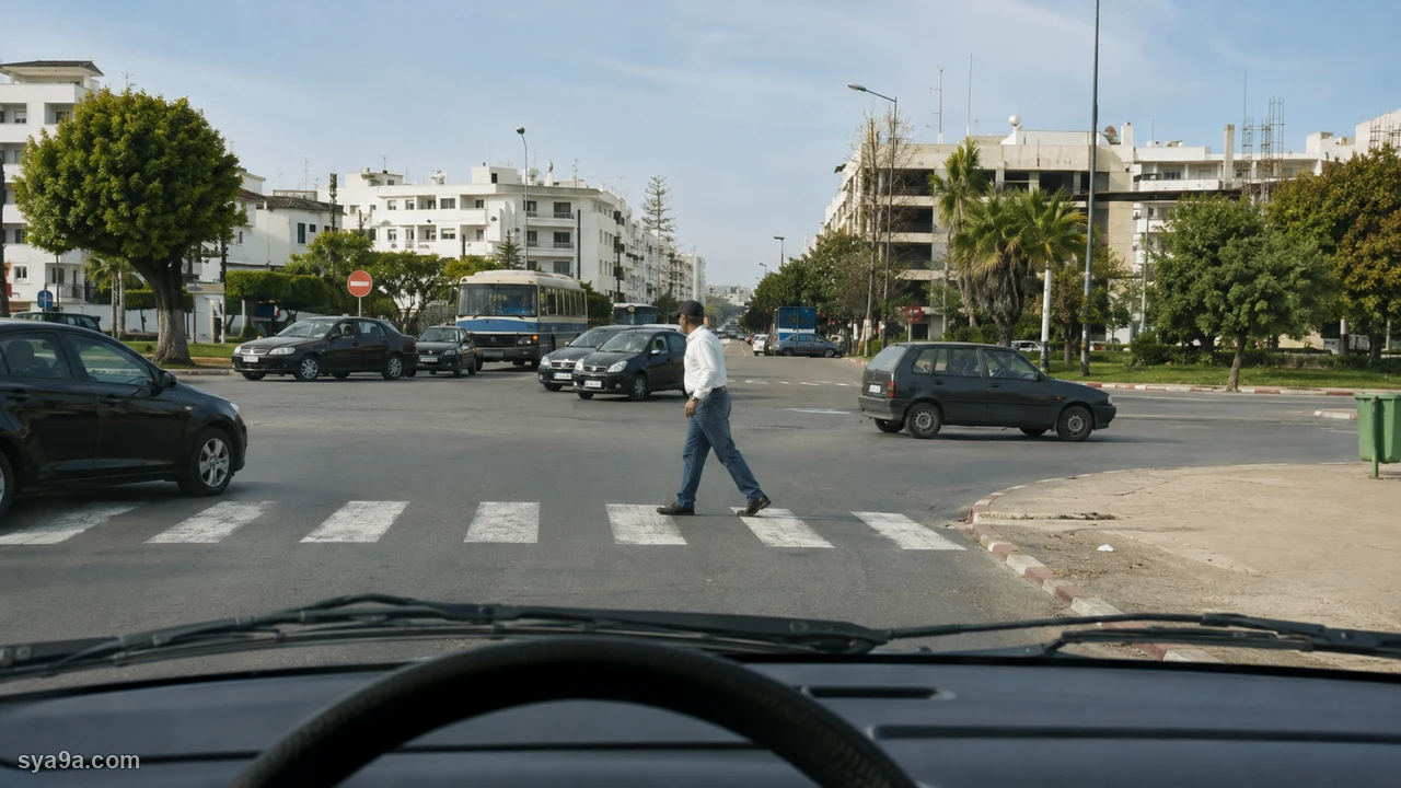 صورة السؤال S3-Q24: فهاد الحالة عند ممر الراجلين :