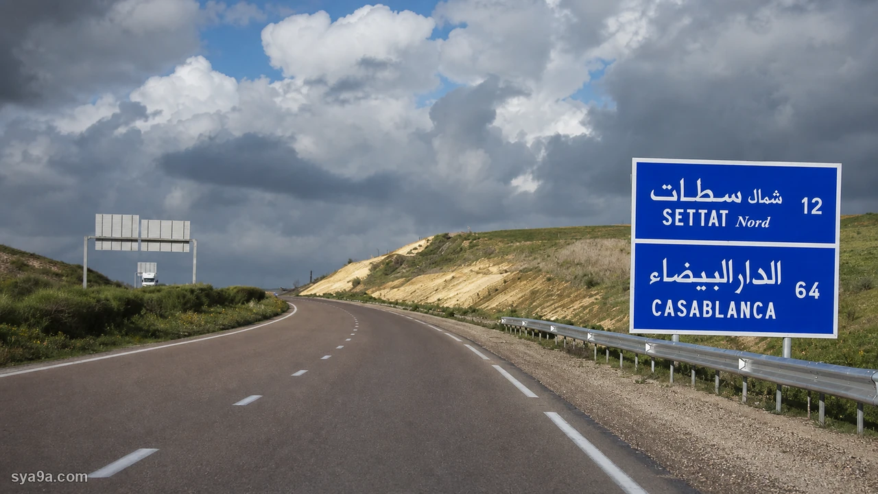 صورة السؤال S4-Q20: هاد العلامة هي لافتة تأكيد الإتجاه :