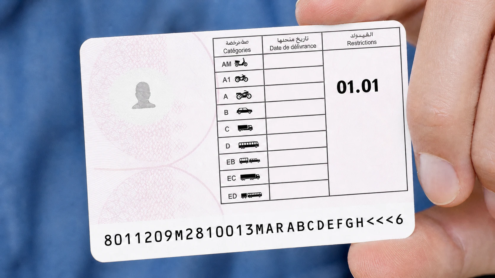 صورة السؤال S7-Q04: صاحب هاد رخصة السياقة، قبل ما يسوق لازم يدير :