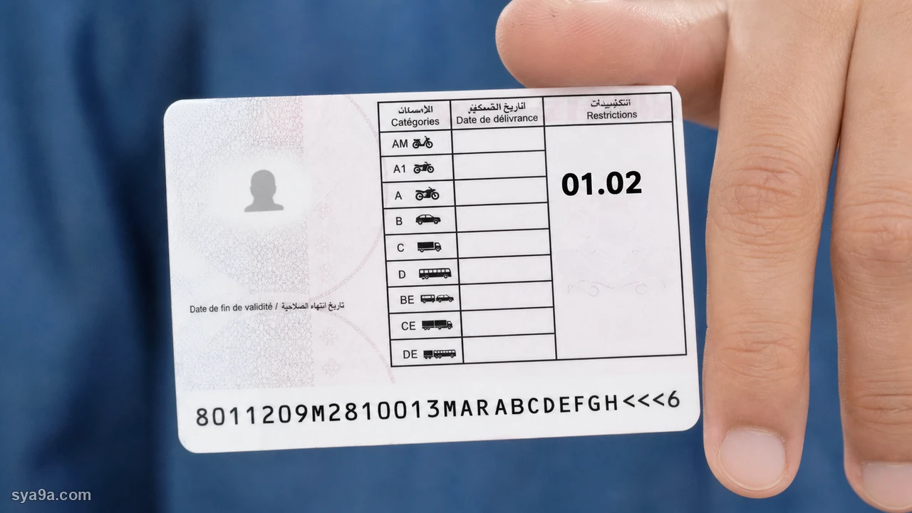 صورة السؤال S7-Q33: صاحب هاد رخصة السياقة، قبل ما يسوق لازم يدير :
