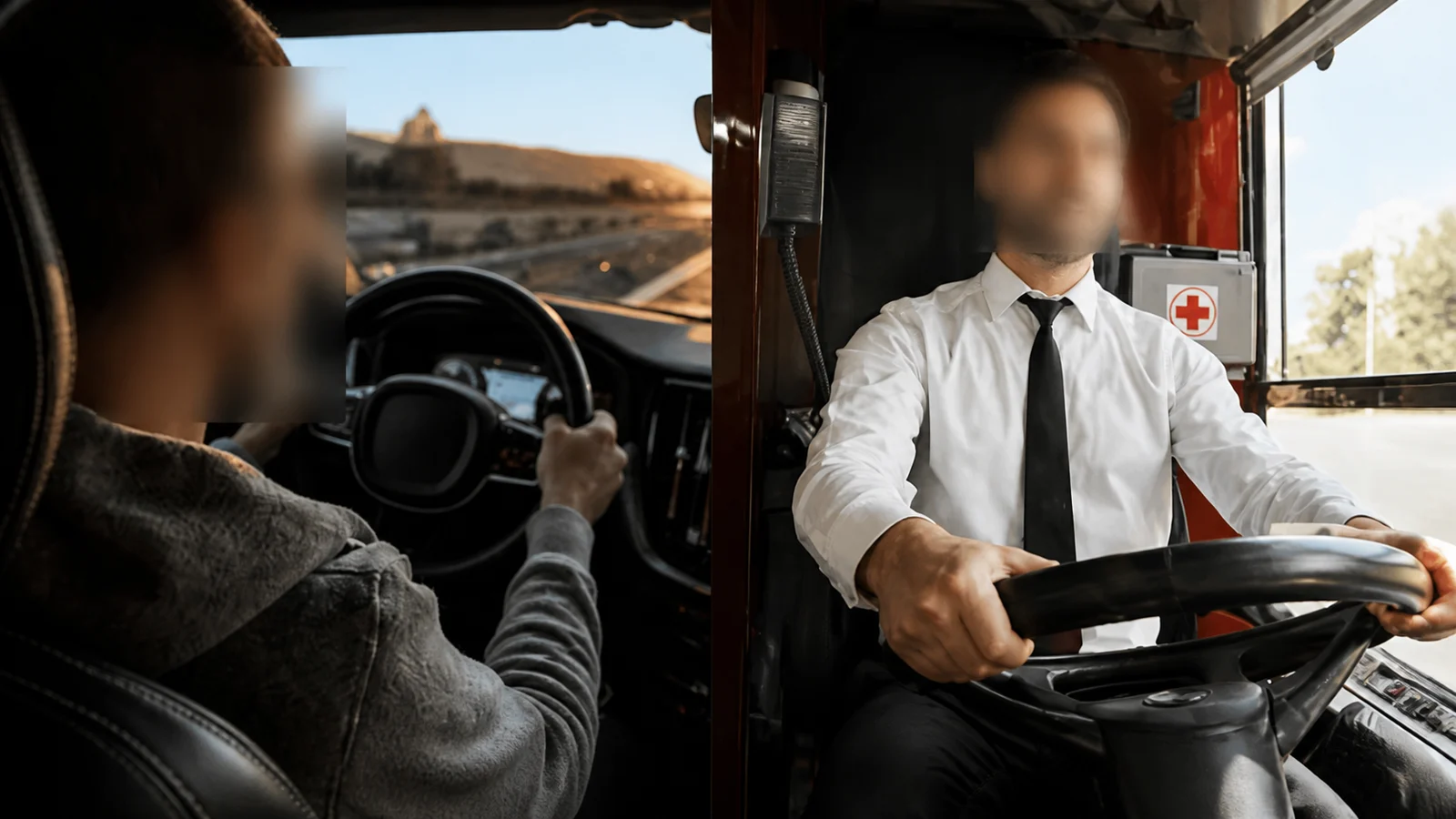 صورة السؤال C-TRUCK-Q19: سياقة مركبات الوزن الثقيل كتزيد من زمن رد الفعل بالمقارنة مع سياقة السيارات: