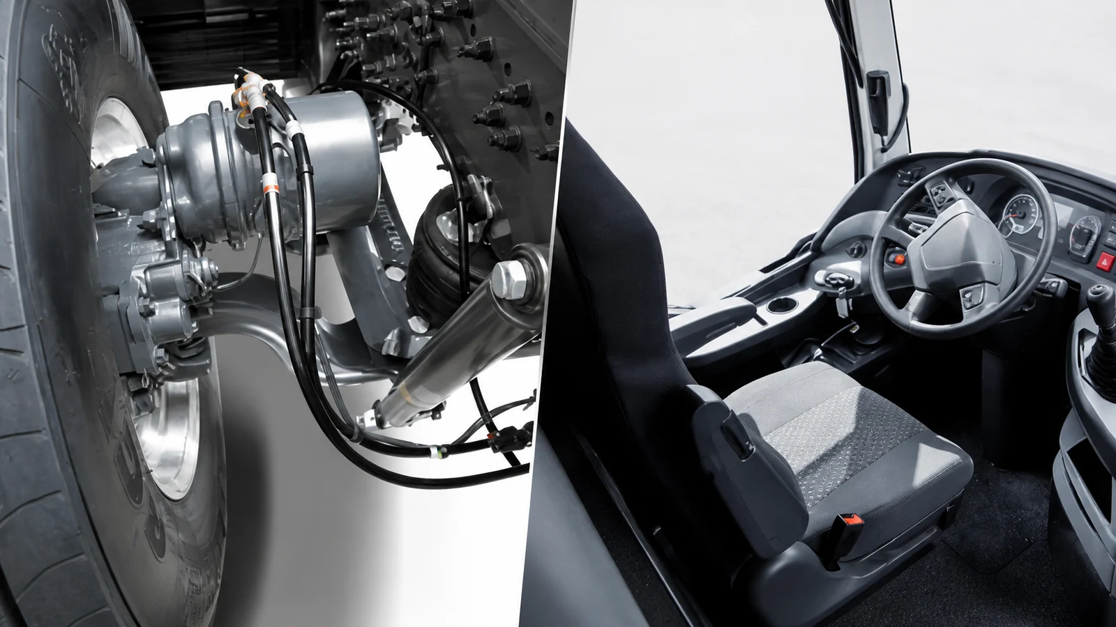 صورة السؤال C-TRUCK-Q29: قبل الانطلاق، من الواجب مراقبة نظام:
امتصاص الصدمات:
التوجيه: