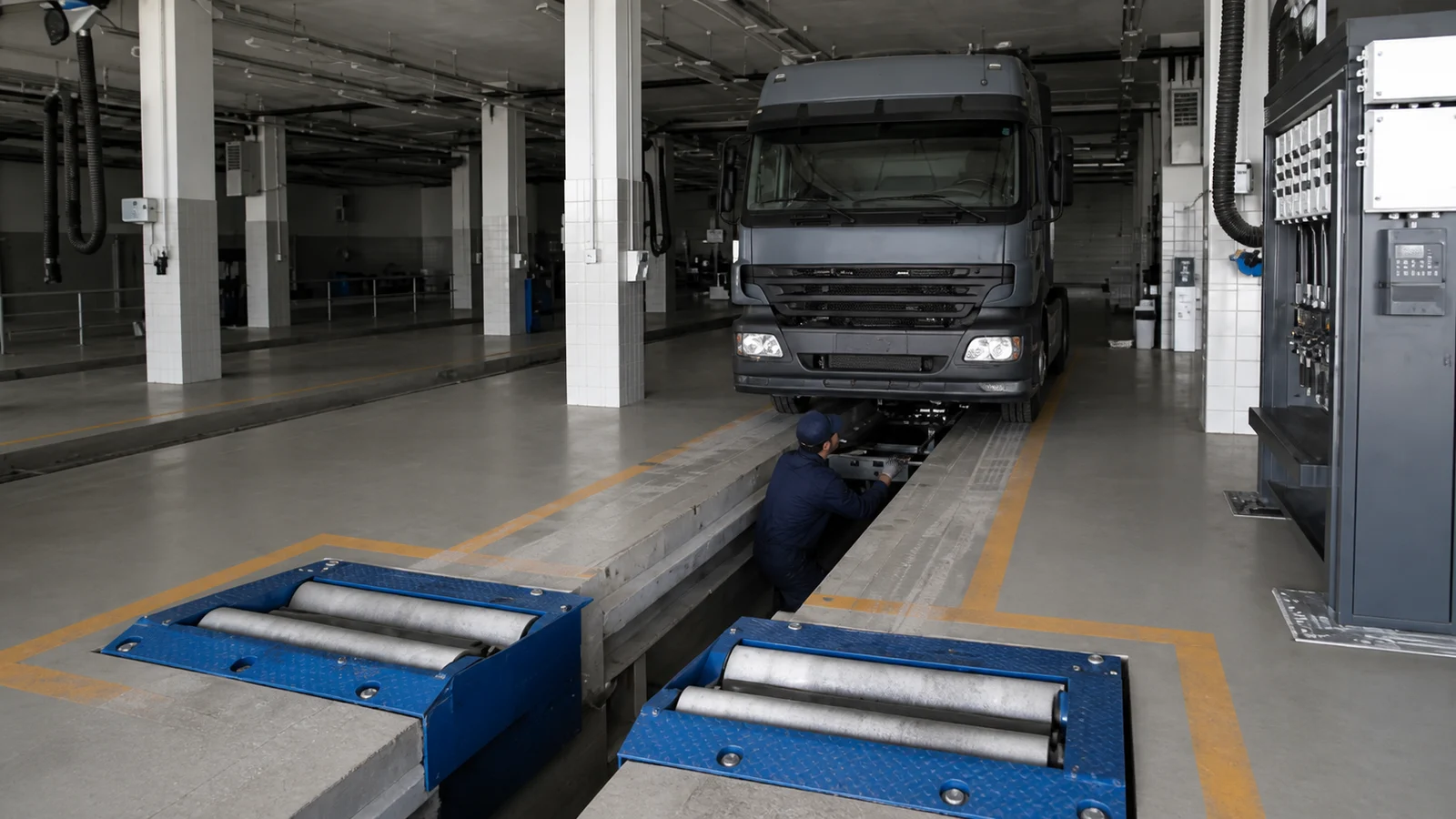صورة السؤال C-TRUCK-Q36: واجب تخضع كل مركبة كيفوق الوزن ديالها الإجمالي المأذون به محملة 3.5 طن لمراقبة تقنية دورية كل: